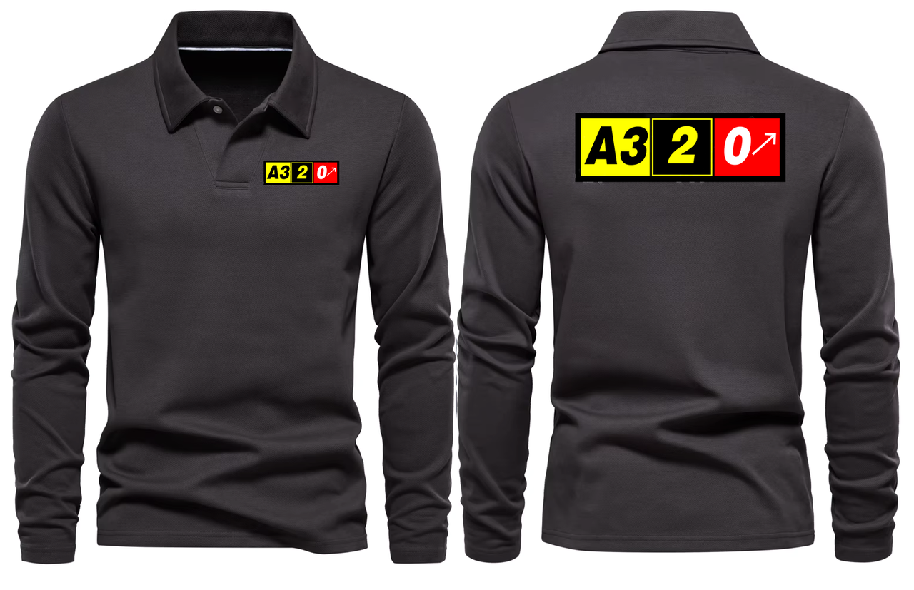 AIRBUS A320 LONG SLEEVE  POLO