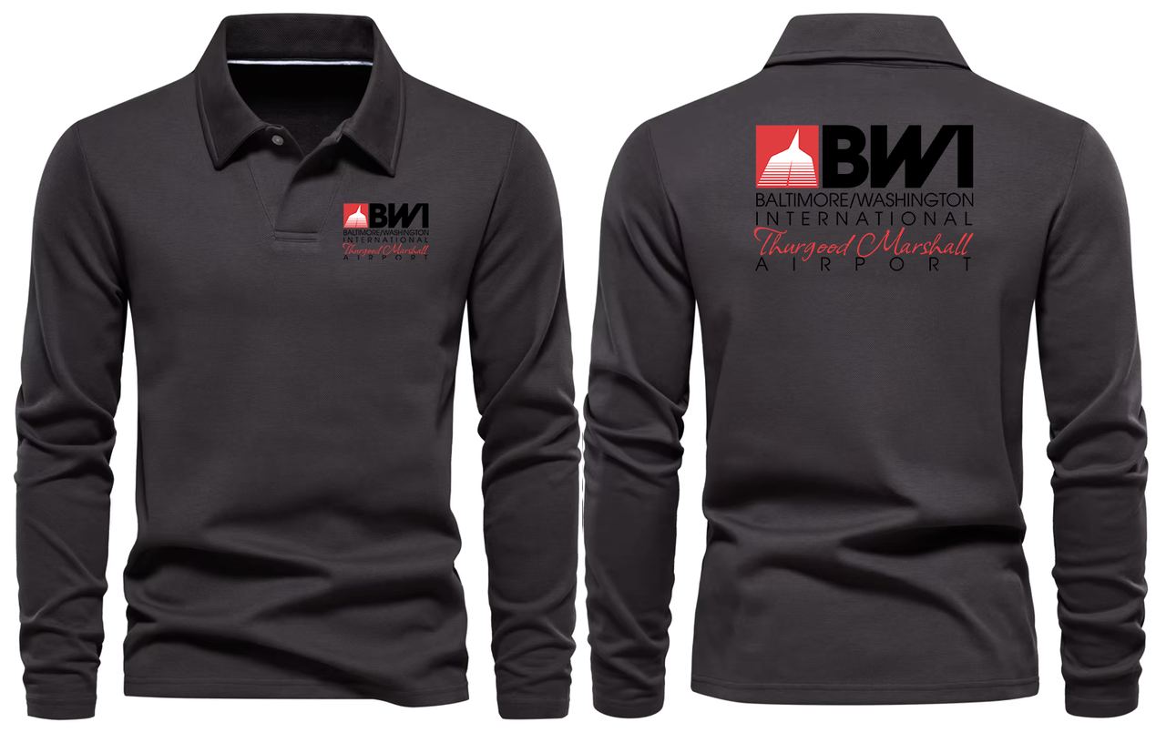 BWI AIRPORT LONG SLEEVE  POLO