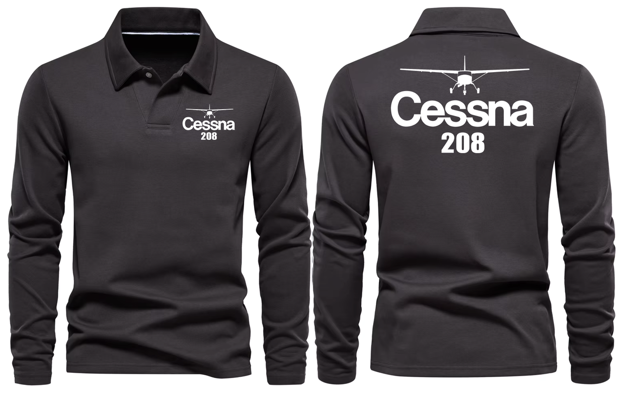 CESSNA 208  LONG SLEEVE  POLO