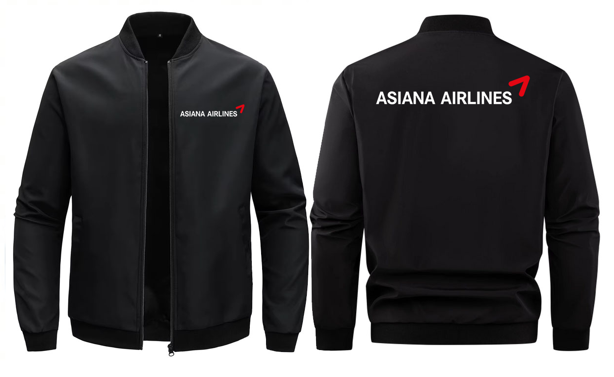 ASIAN AIRLINES  LOOSE SOLID COLOR JACKET