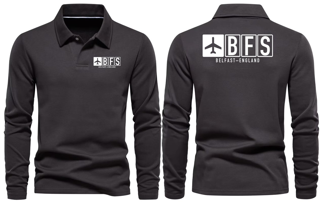 BFS AIRPORT LONG SLEEVE POLO