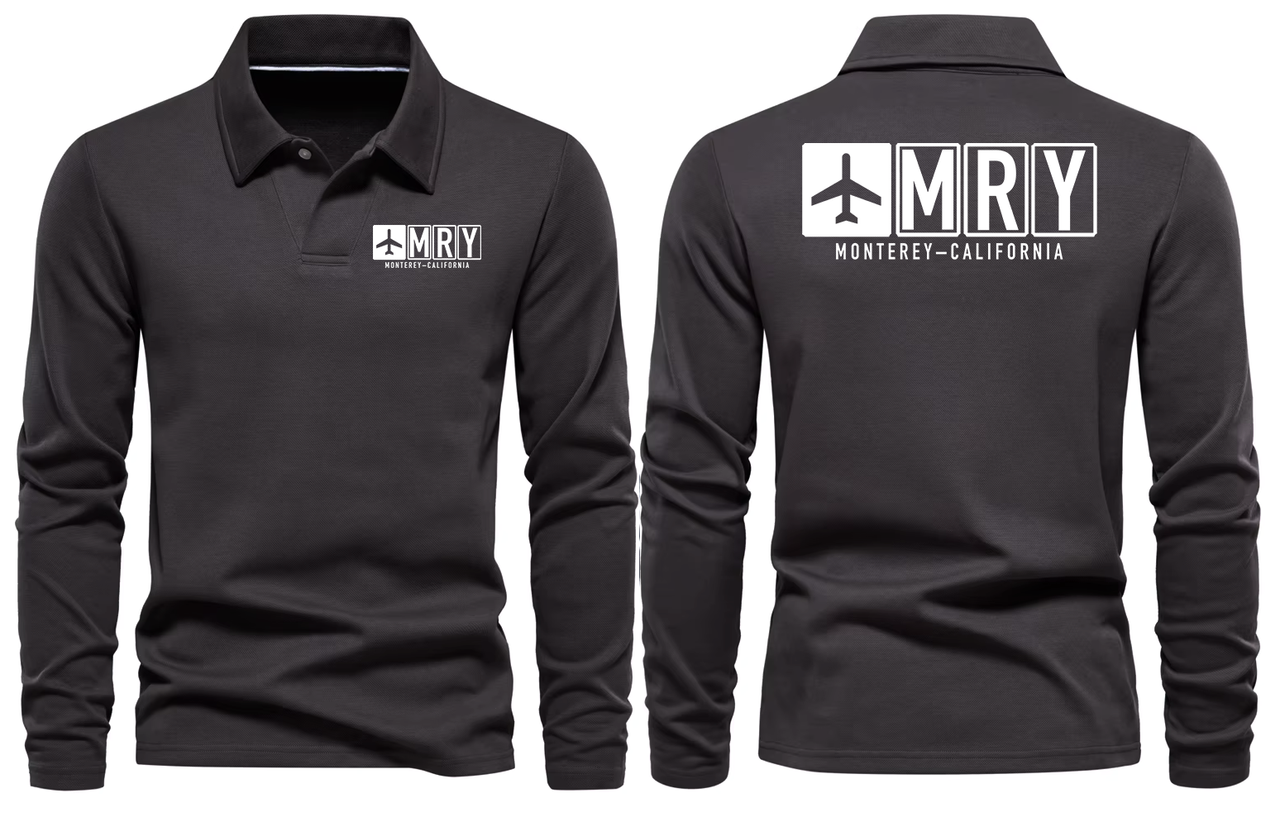 MRY AIRPORT LONG SLEEVE POLO