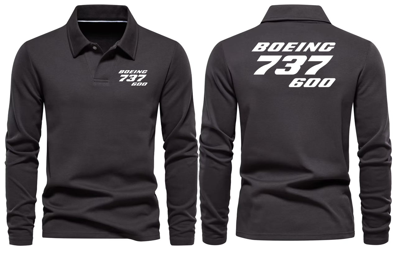 BOEING 737 600 LONG SLEEVE  POLO