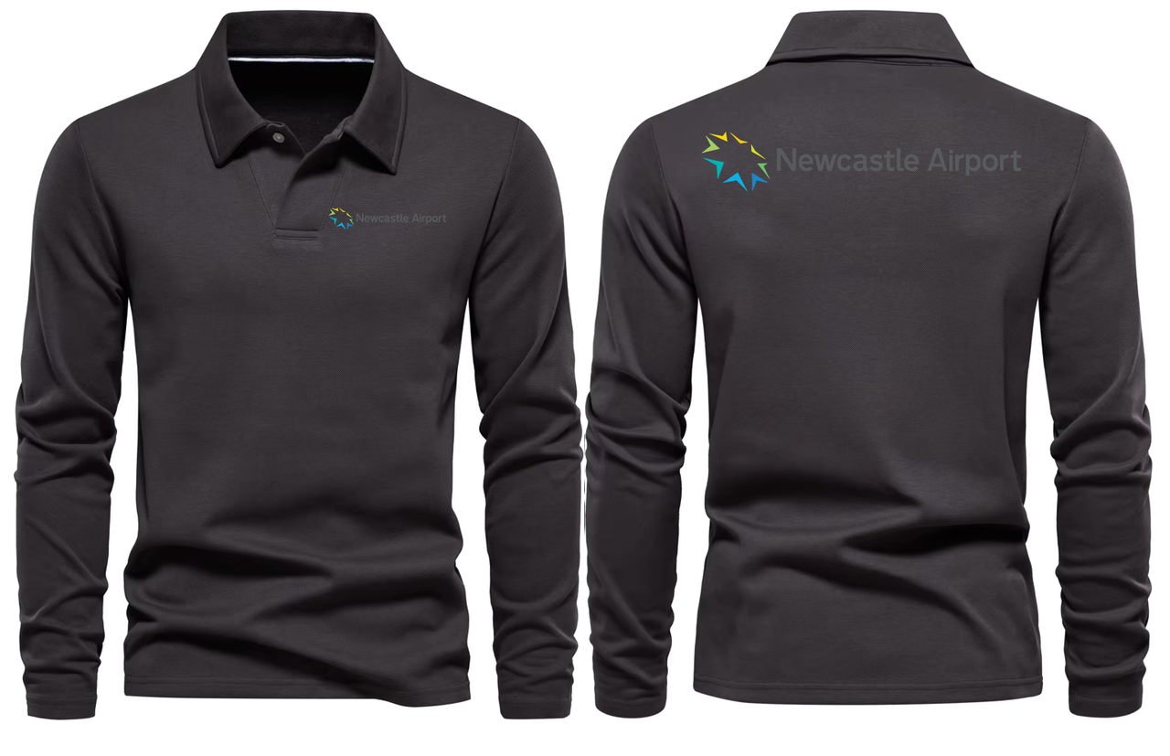 NEWCASTALE AIRPORT LONG SLEEVE  POLO