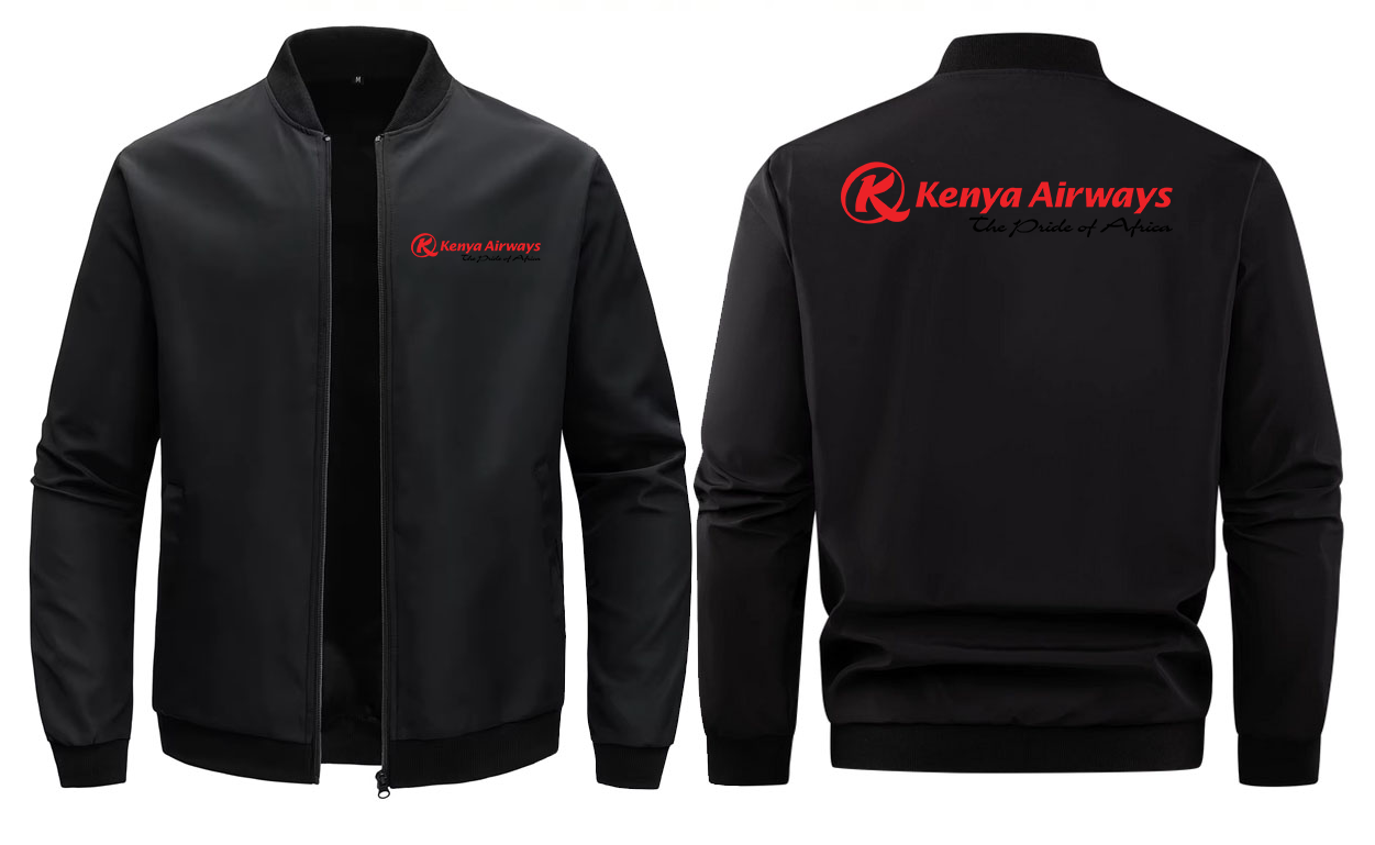 KENYA AIRLINES COLLAR  SOLID COLOR JACKET