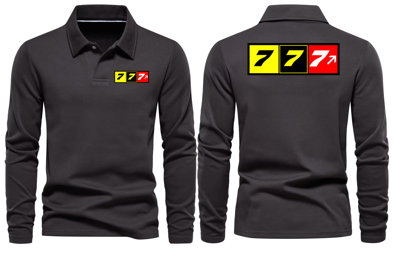BOEING 777  LONG SLEEVE  POLO