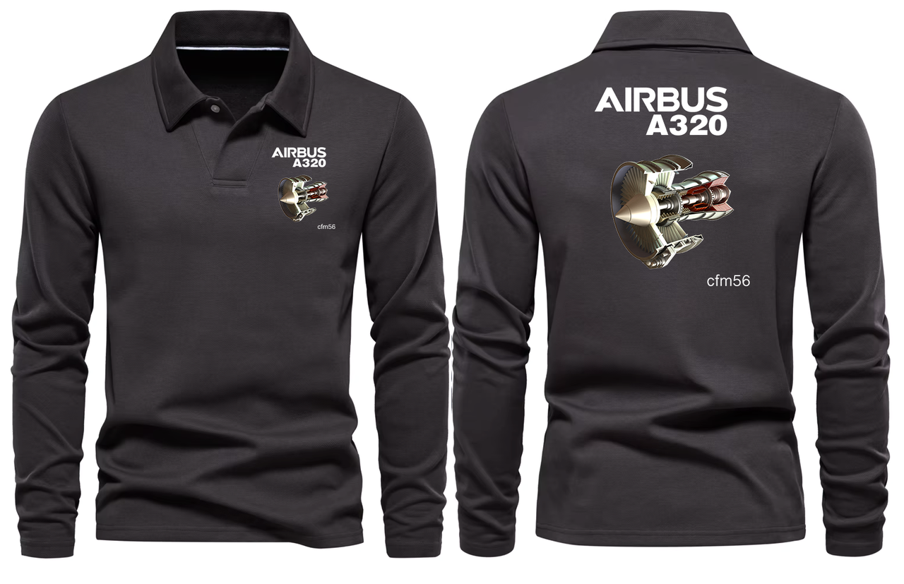 AIRBUS A320 CFM56 LONG SLEEVE  POLO