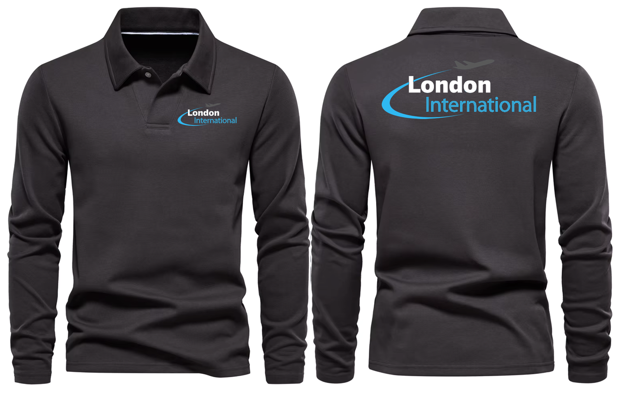 LONDON AIRPORT LONG SLEEVE  POLO