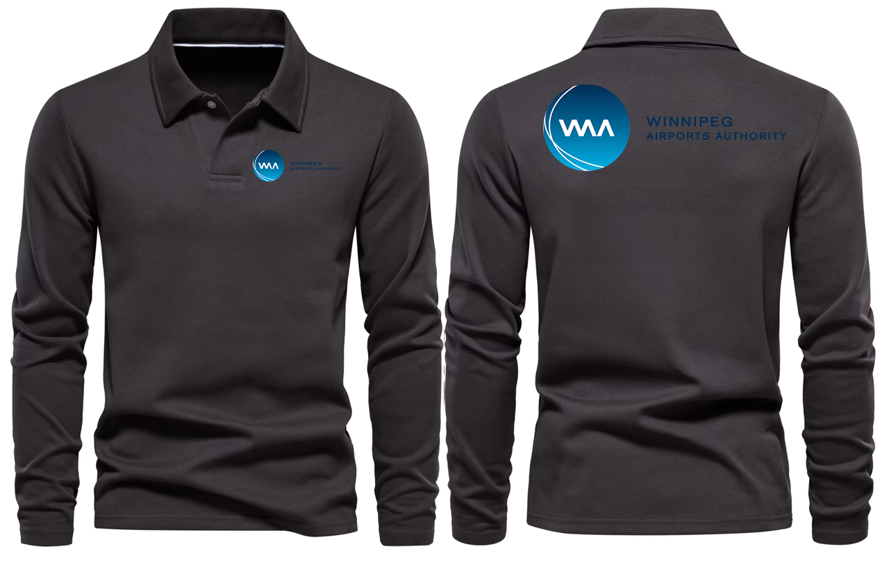 WINNPEG AIRPORT LONG SLEEVE  POLO