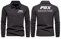 Thumbnail for PHX AIRPORT LONG SLEEVE  POLO