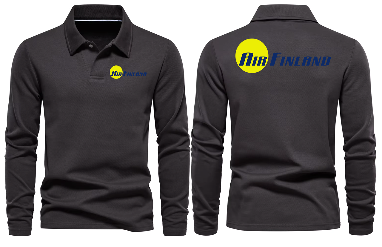 AIR FINLAND LONG SLEEVE  POLO