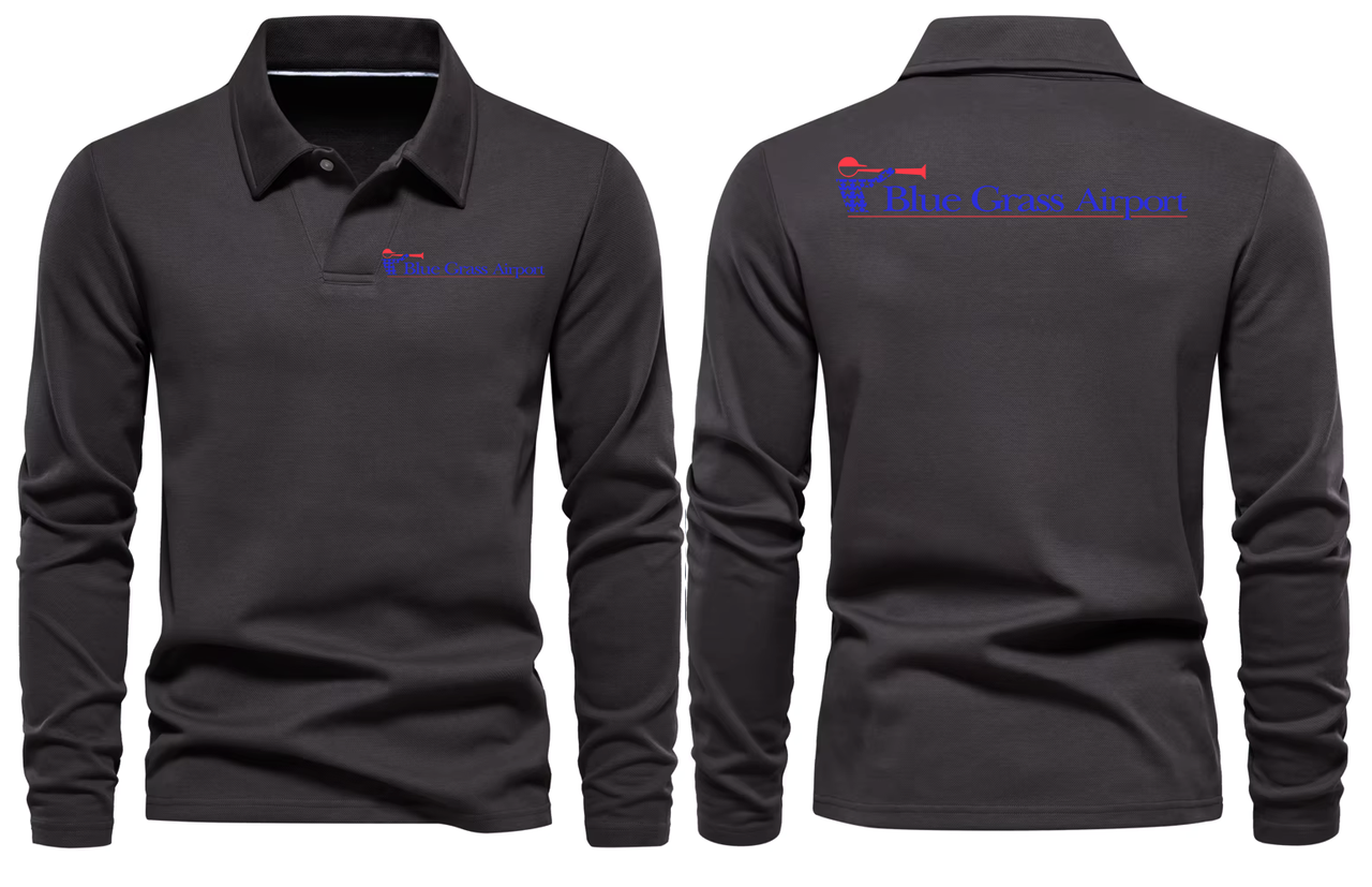 BLUE GRASS AIRPORT LONG SLEEVE  POLO