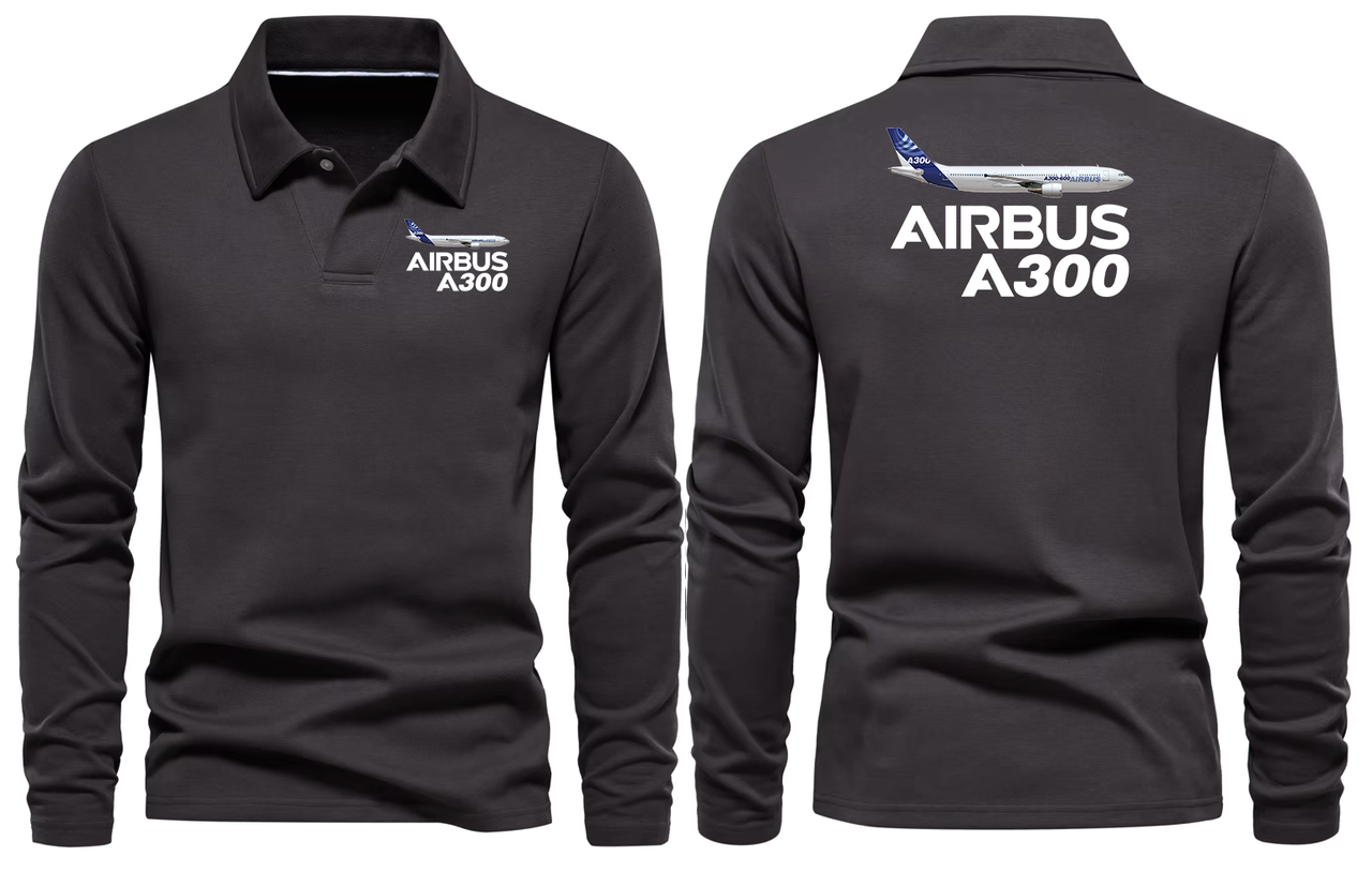 AIRBUS A300 LONG SLEEVE  POLO