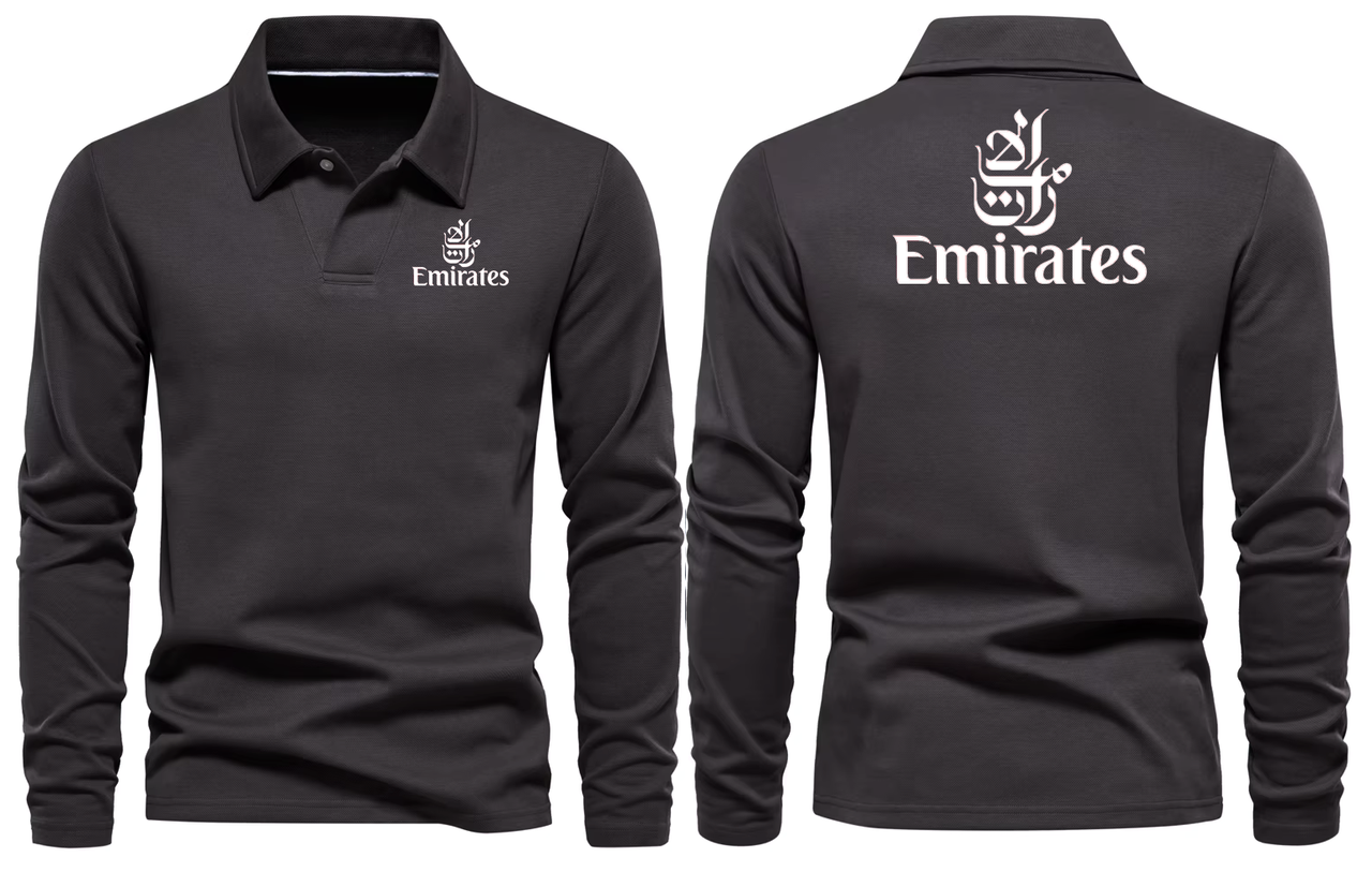 EMIRATES  LONG SLEEVE  POLO