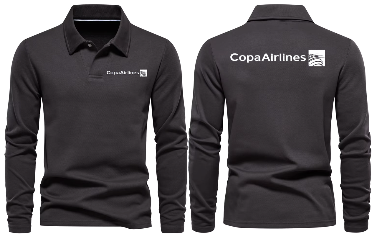COPA AIRLINES LONG SLEEVE  POLO