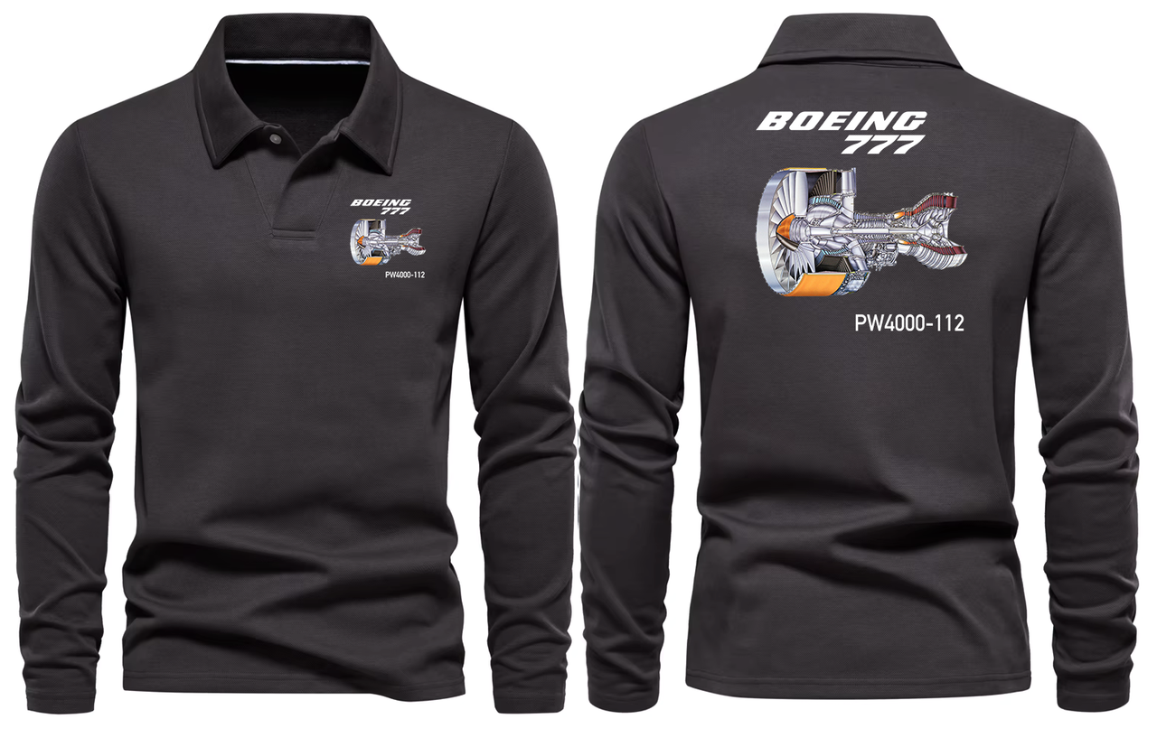 BOEING 777  LONG SLEEVE  POLO