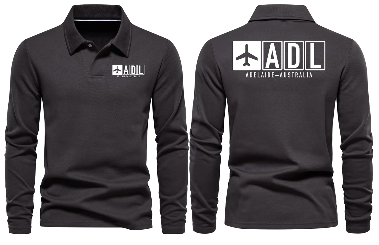 ADL AIRPORT LONG SLEEVE POLO