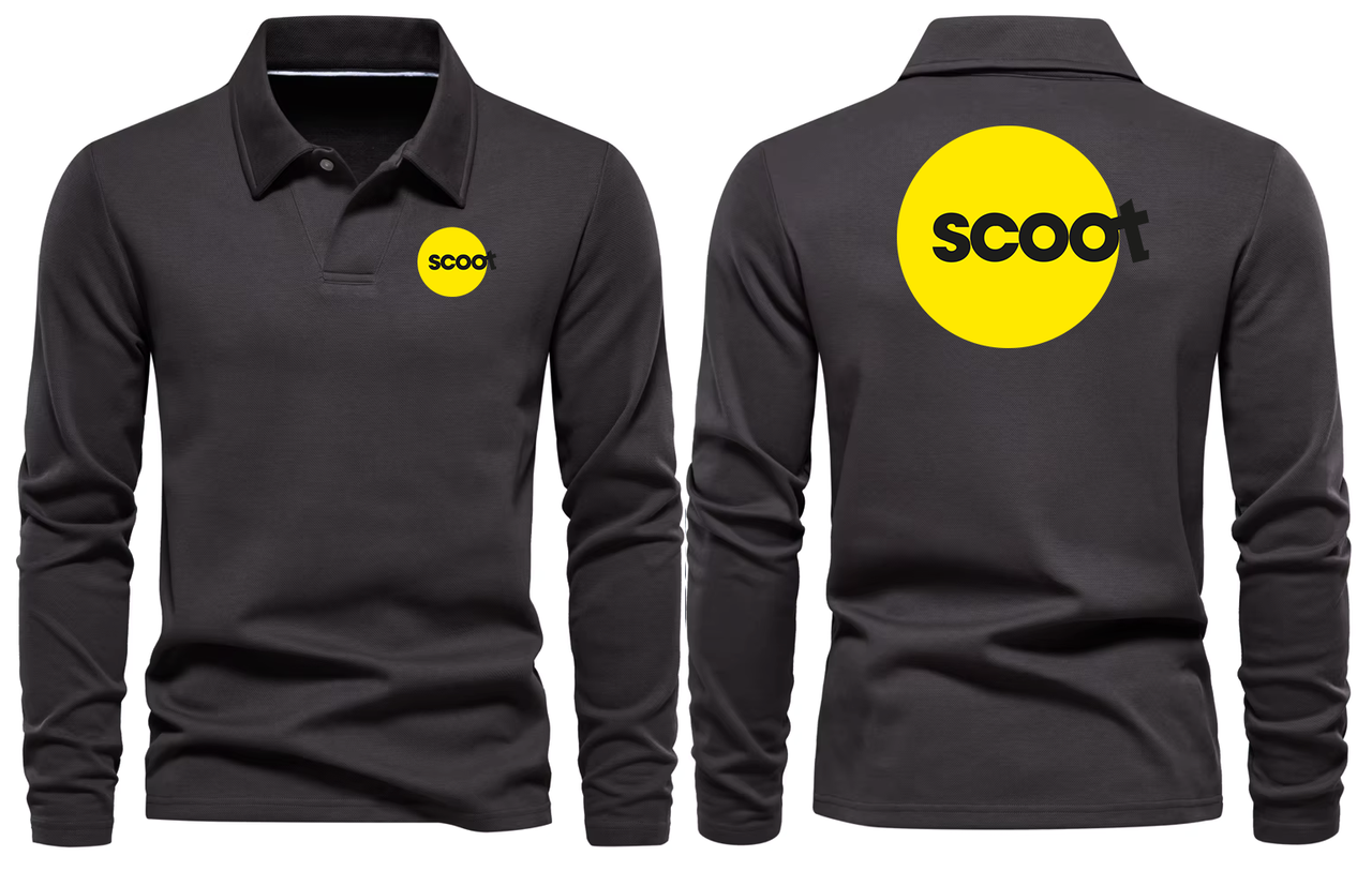 SCOOT AIRLINES LONG SLEEVE  POLO
