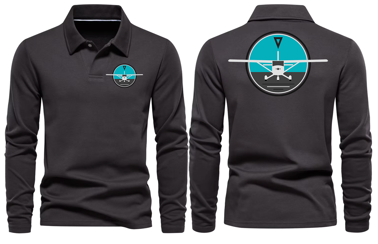 CESSNA COMPSS LONG SLEEVE  POLO