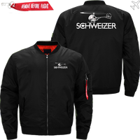 Thumbnail for SCHWEIZER HELICOPTER LOGO AVIATOR JACKET