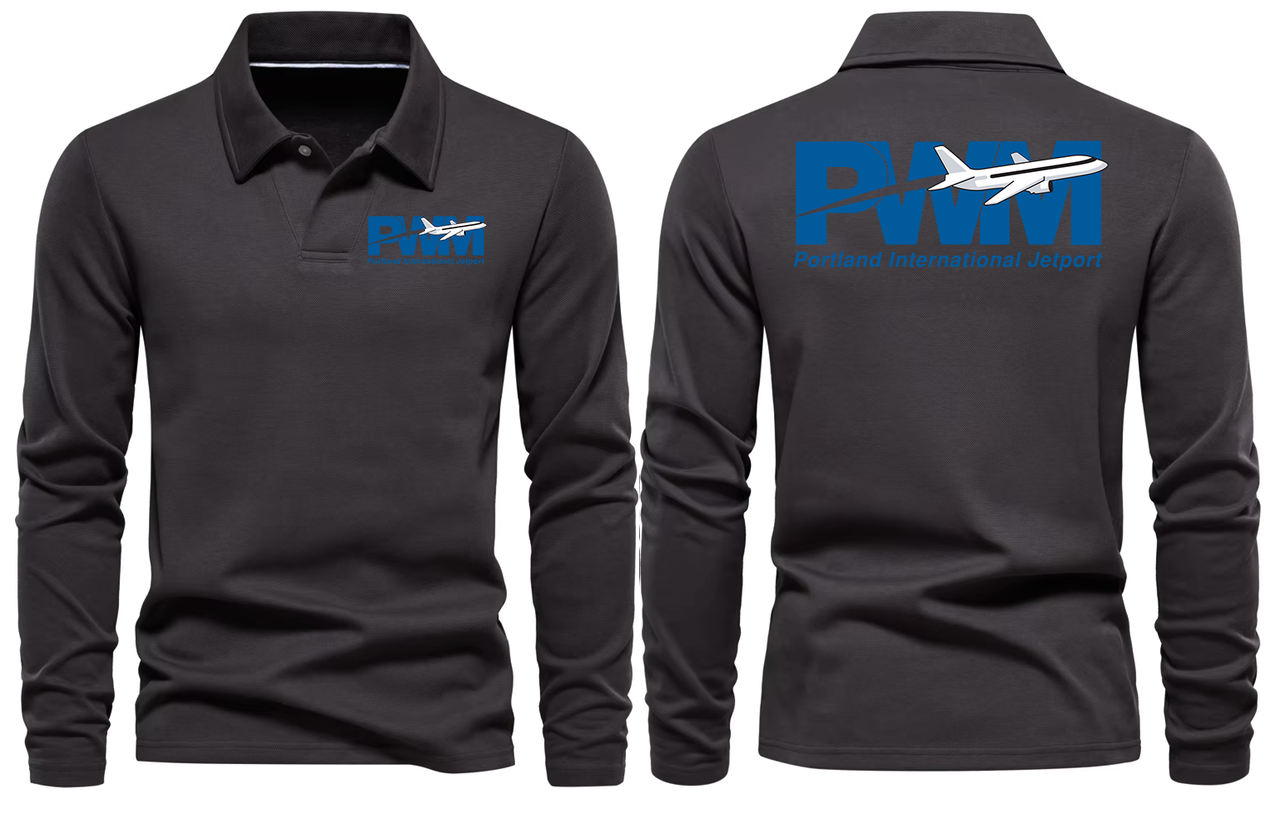PWM AIRPORT LONG SLEEVE  POLO