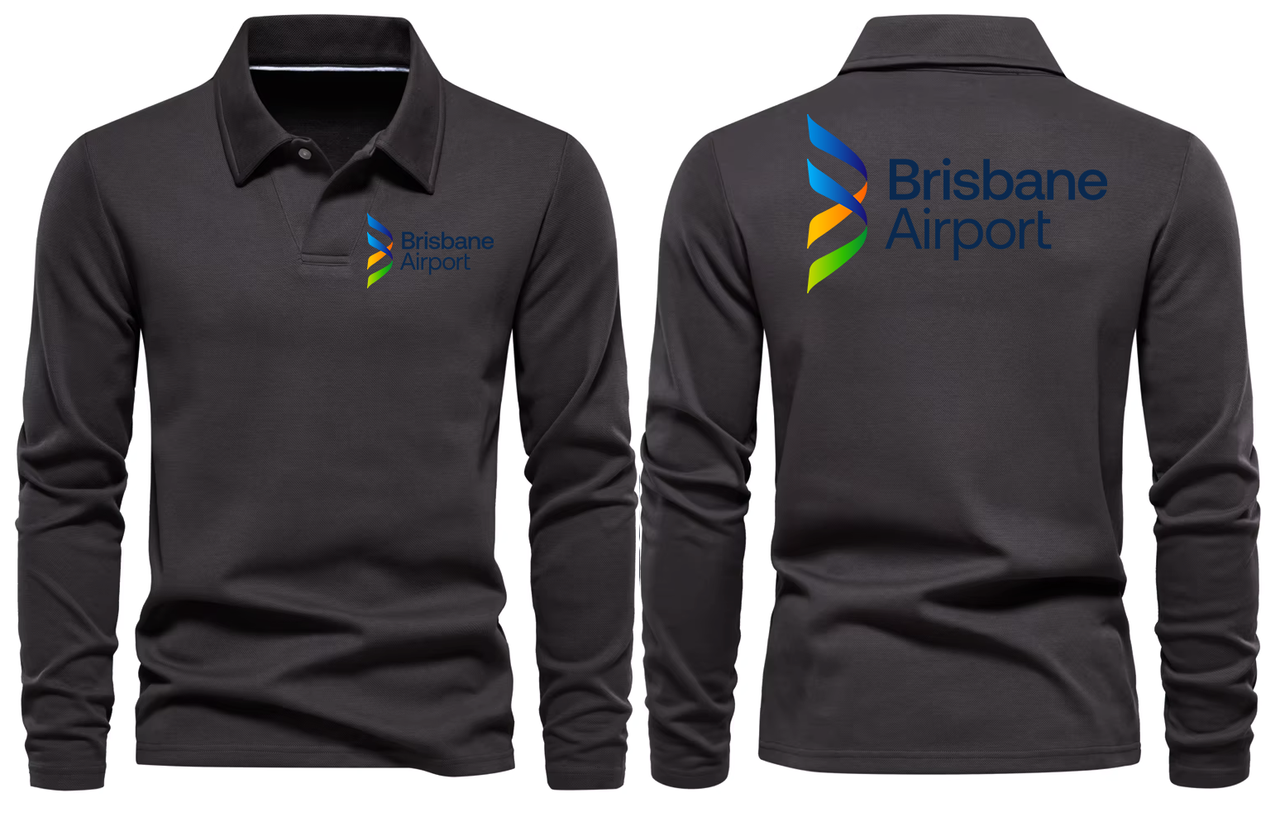 BRISBANE AIRPORT LONG SLEEVE  POLO