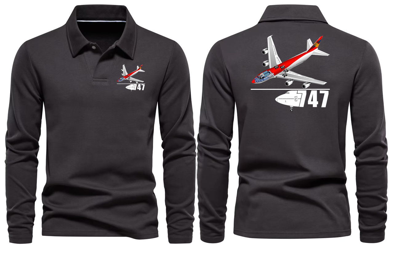 BOEING 747  LONG SLEEVE  POLO