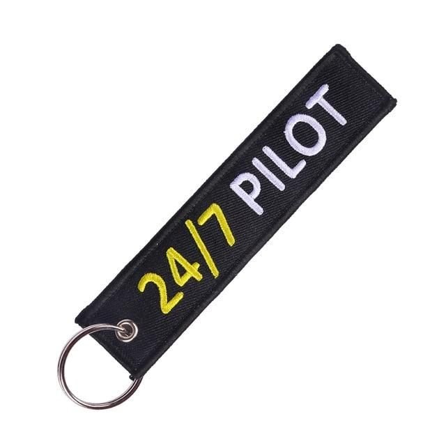 1PC NEW EMBROIDERY PILOT KEYCHAINS - PILOTSX