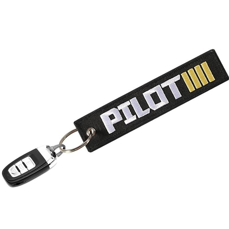 1PC NEW EMBROIDERY PILOT KEYCHAINS - PILOTSX