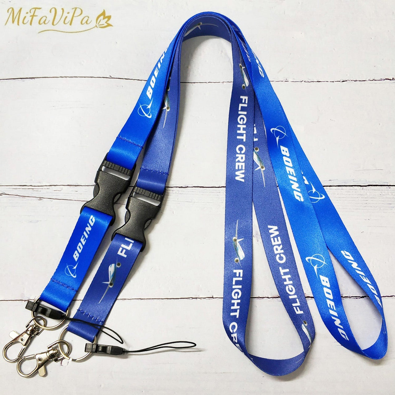 2 PC FLIGHT CREW LANYARDS NECK STRAP KEY CHAIN - PILOTSX