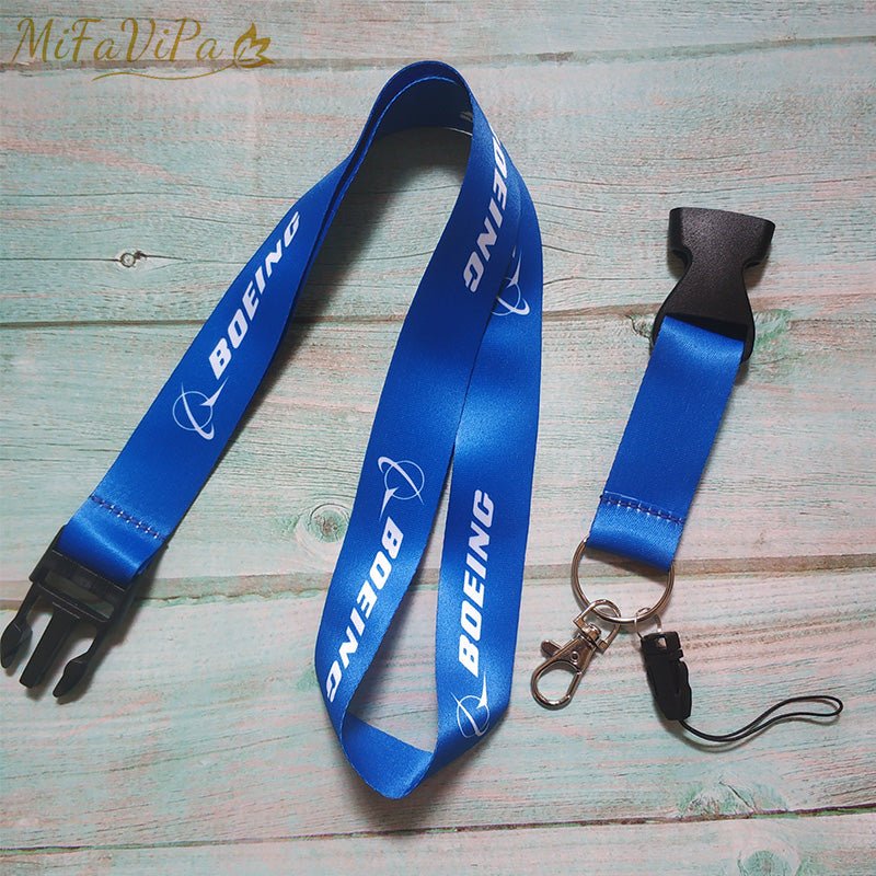 2 PC FLIGHT CREW LANYARDS NECK STRAP KEY CHAIN - PILOTSX