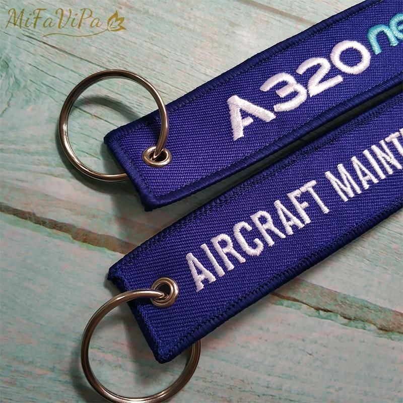 2 PCS 320 NEO EMBROIDERY KEY CHAIN - PILOTSX