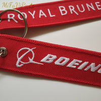 Thumbnail for 2 PCS A ROYAL BRUNEI SIDE B BOEING 787 EMBROIDERY KEY CHAIN - PILOTSX