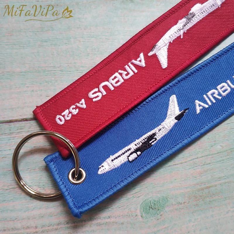 2 PCS AIRBUS A310 EMBROIDERY KEY CHAIN - PILOTSX