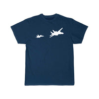 Thumbnail for Two fighter jets fight design T Shirt THE AV8R
