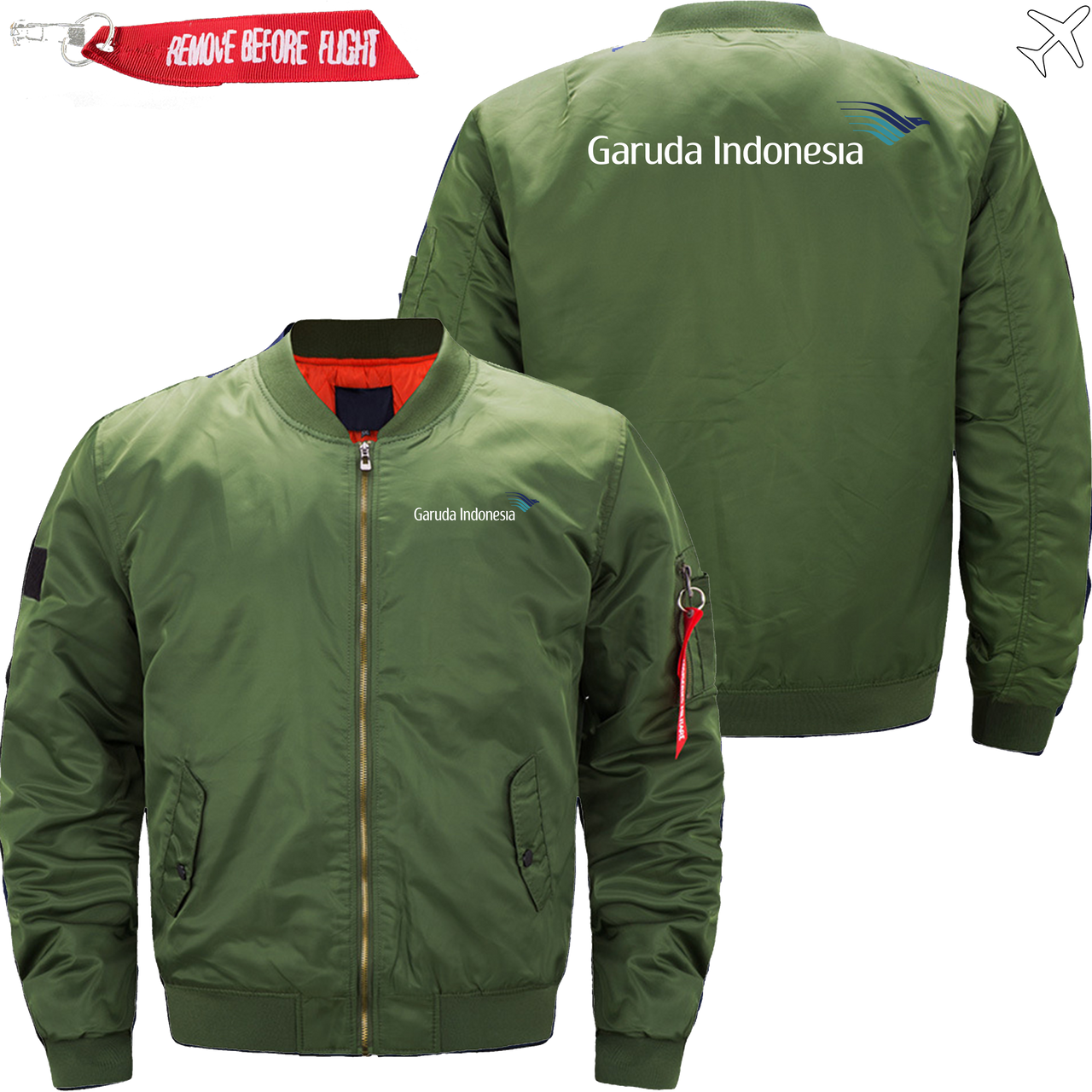 GARUDA INDONESIA AIRLINES MA1 JACKET THE AV8R