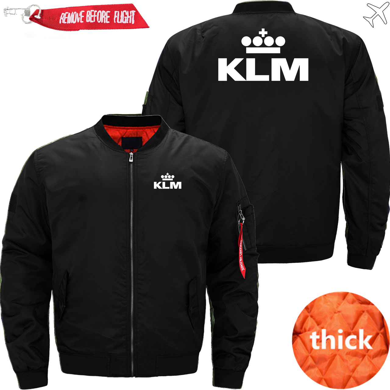 KLM AIRLINES MA1 JACKET THE AV8R