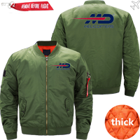 Thumbnail for MD HELICOPTER LOGO AVIATOR JACKET