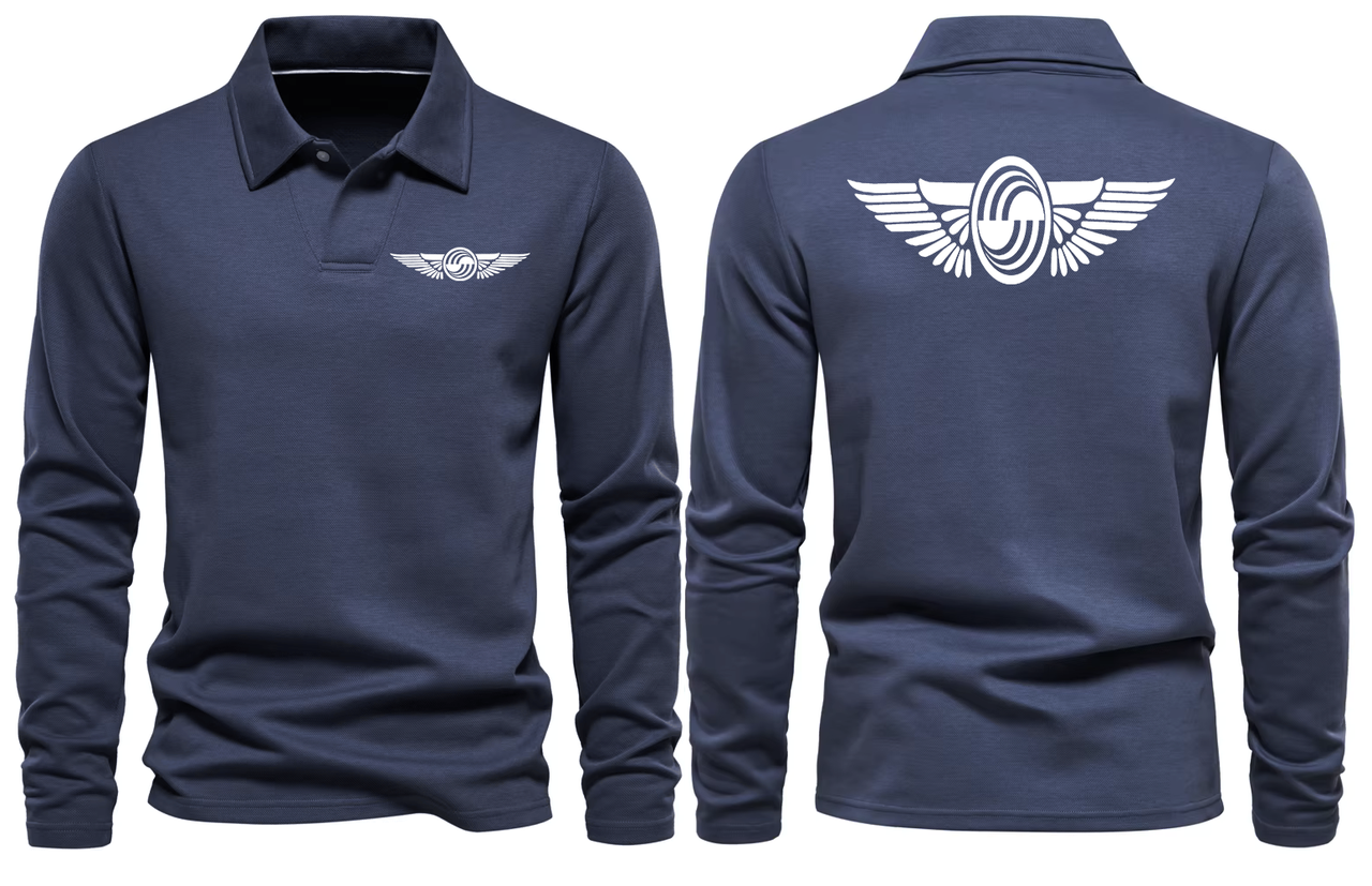 AIRBUS FLY LONG SLEEVE  POLO