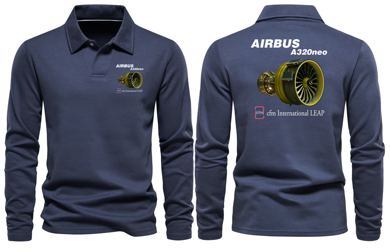 AIRBUS NEW CFM  A320 LONG SLEEVE  POLO