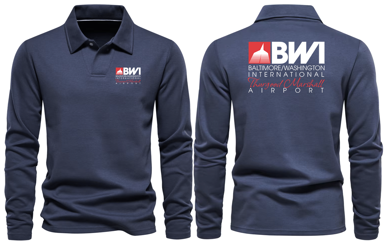BWI AIRPORT LONG SLEEVE  POLO
