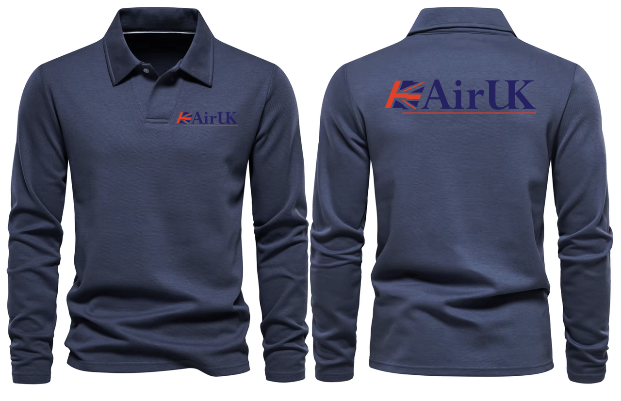AIR UK LONG SLEEVE  POLO