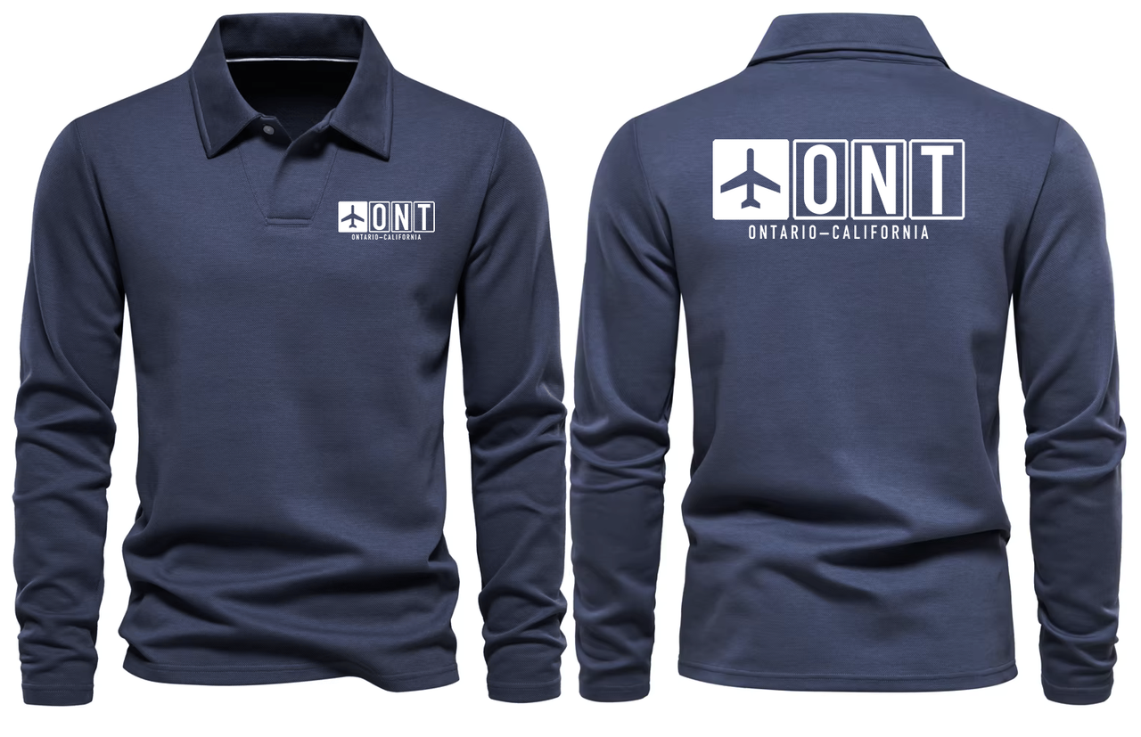 ONT AIRPORT LONG SLEEVE POLO