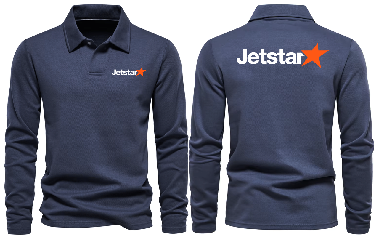 JETTSTAR  LONG SLEEVE  POLO