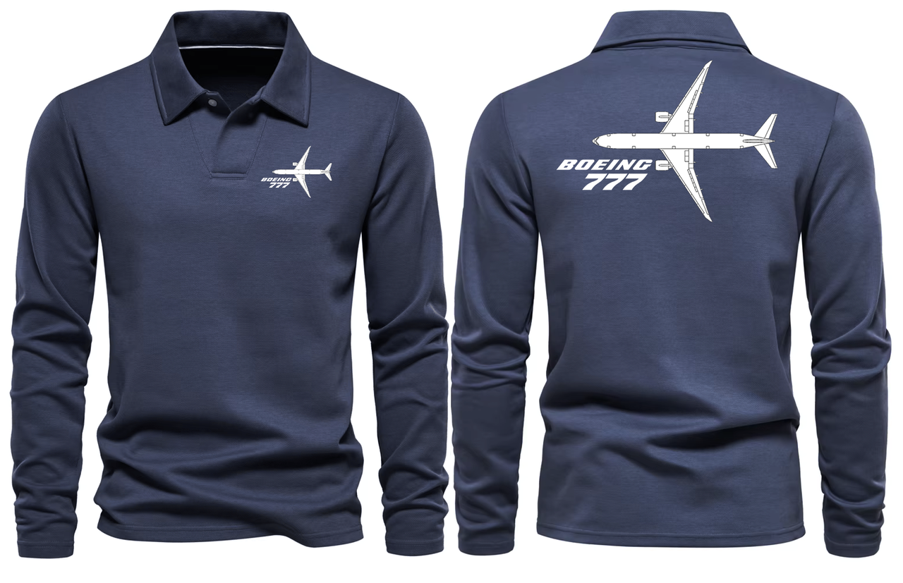 BOEING 777  LONG SLEEVE  POLO