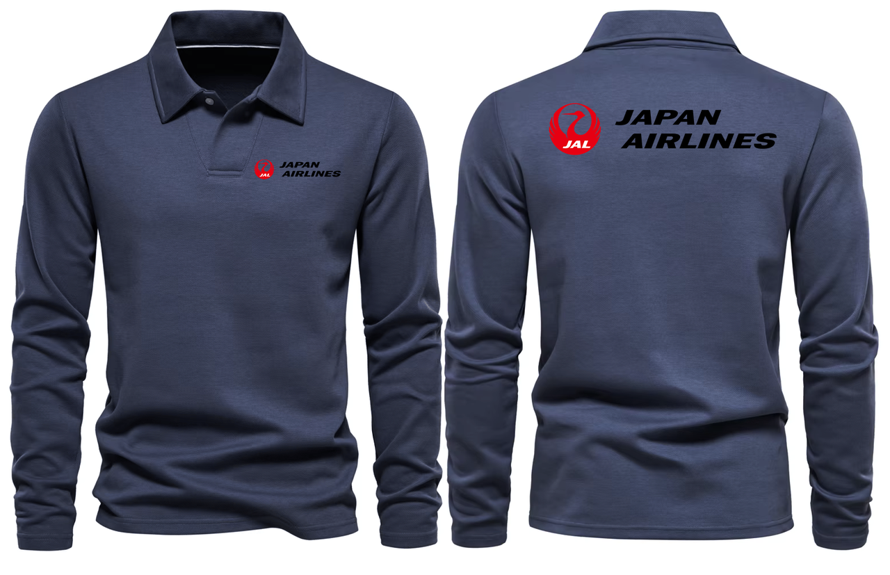 JAPAN AIRLINES LONG SLEEVE  POLO 1