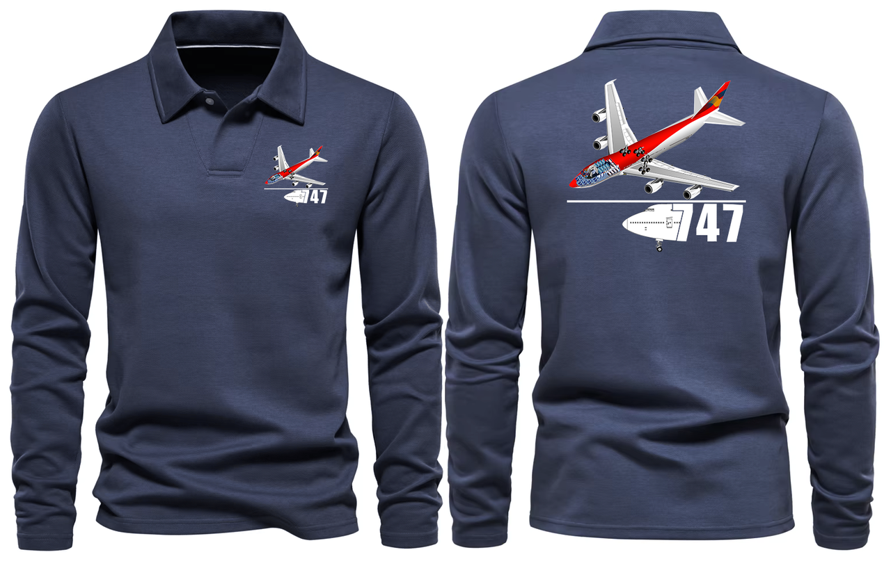 BOEING 747  LONG SLEEVE  POLO