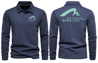 Thumbnail for HONGKONK AIRPORT LONG SLEEVE  POLO