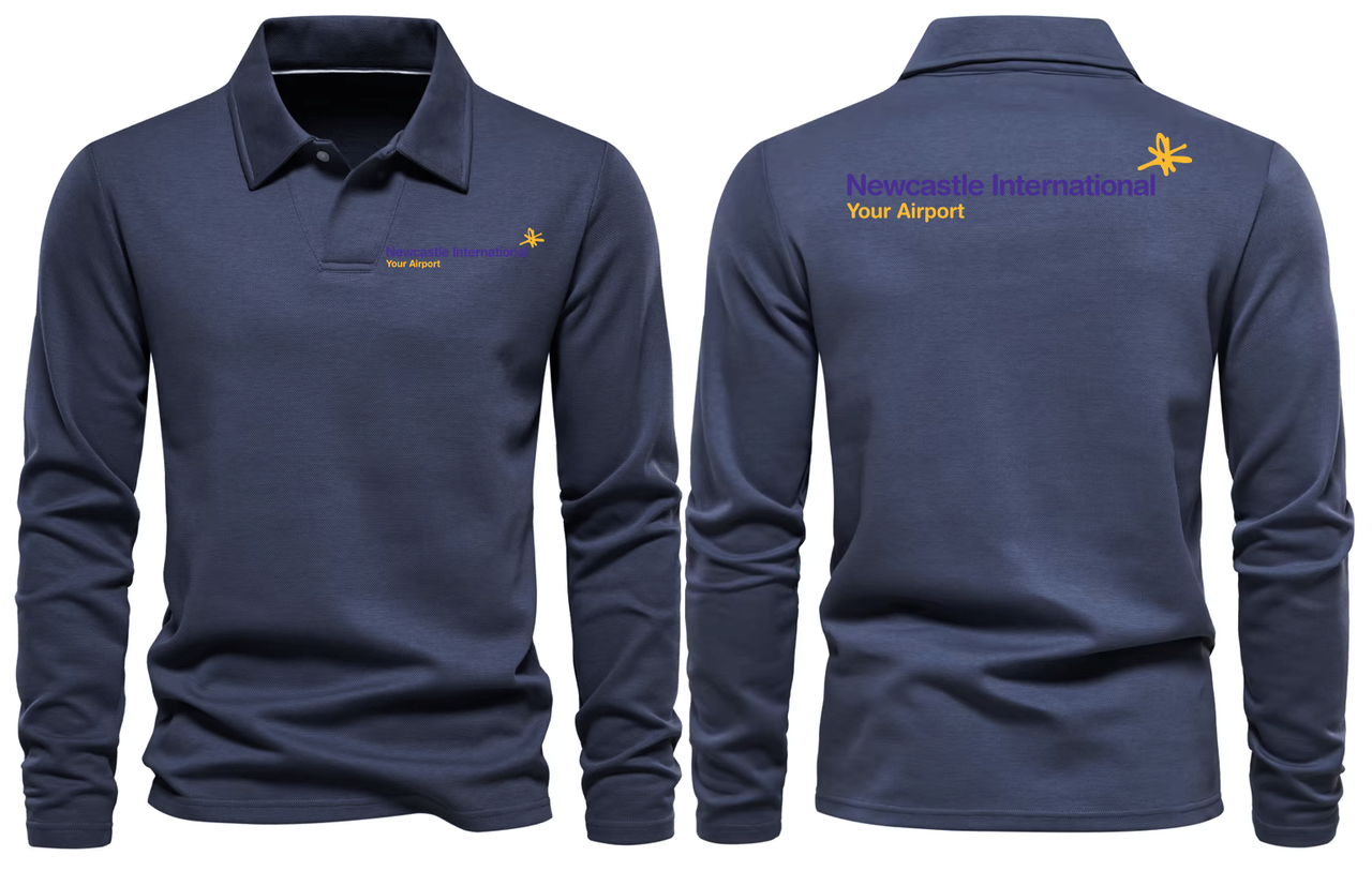 NEWCASTALE AIRPORT LONG SLEEVE  POLO