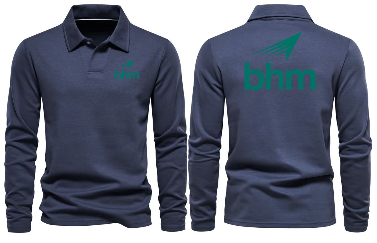BHM AIRPORT LONG SLEEVE  POLO